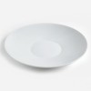 צלחת לבנה פסטה עגולה
